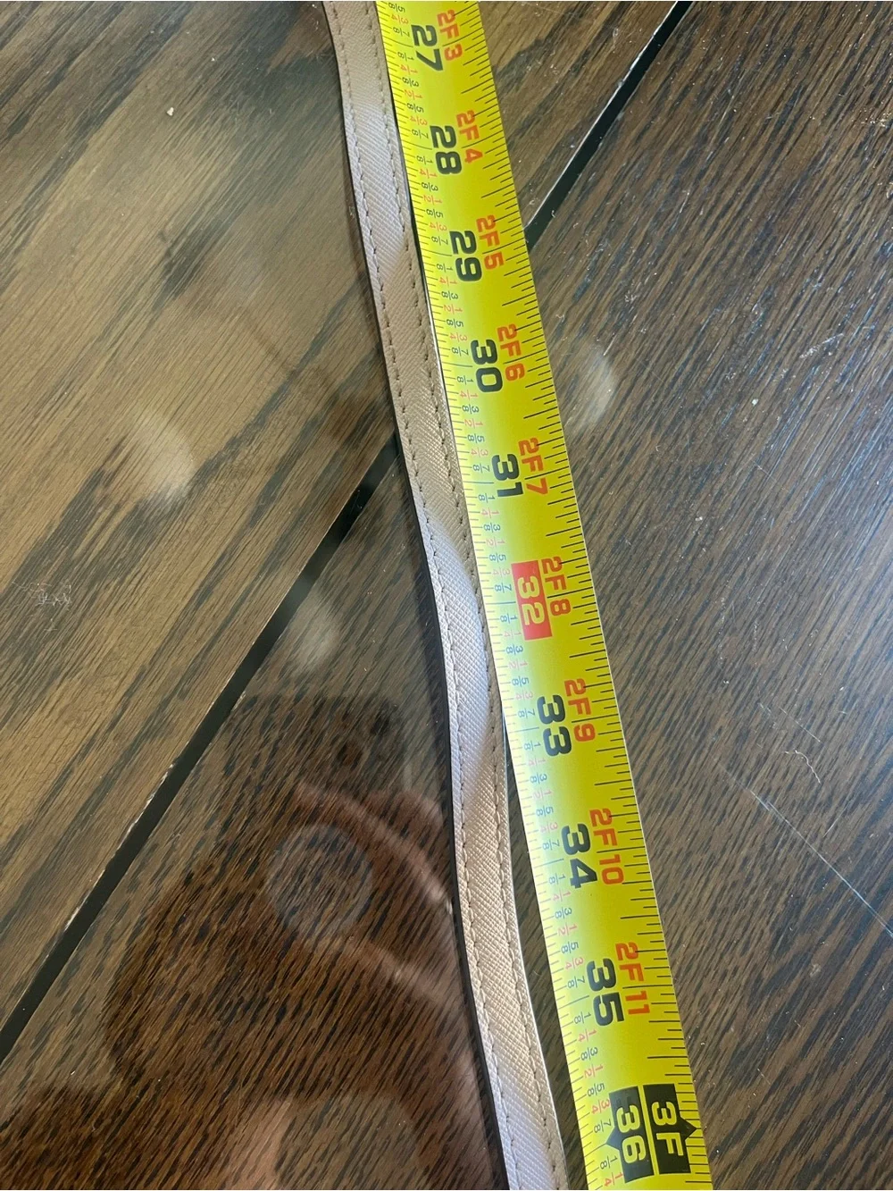 Michael Kors Taupe Purse Strap with Gold Hardware